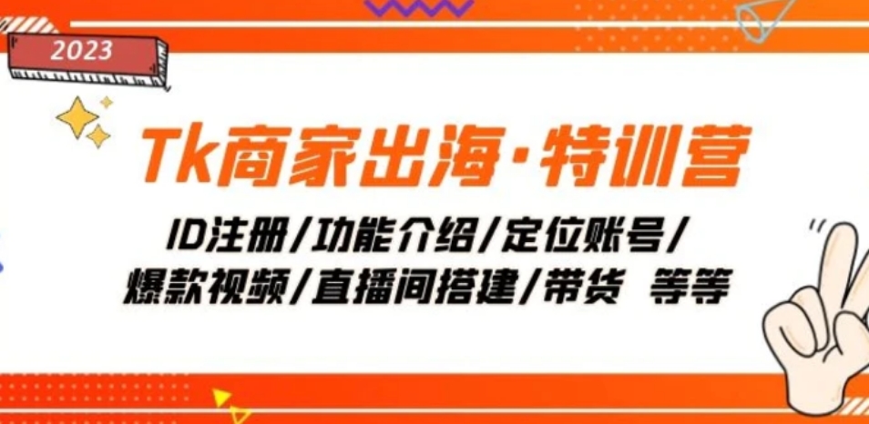 Tk商家出海·特训营：ID注册/功能介绍/定位账号/爆款视频/直播间搭建/带货-十一网创