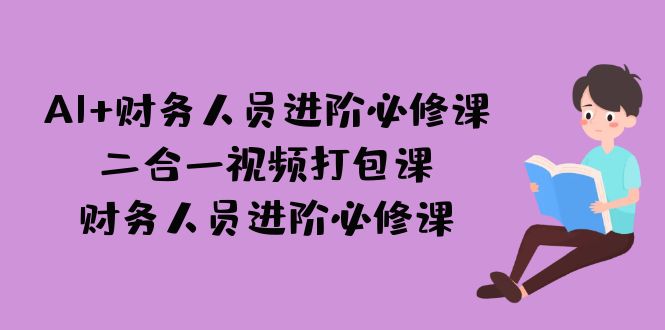 AI + 财务人员进阶必修课二合一视频打包课，财务人员进阶必修课-十一网创