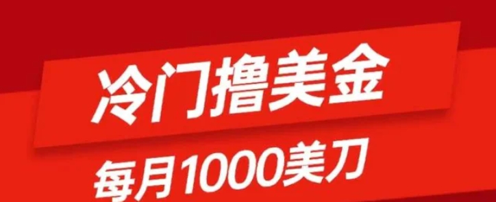 冷门撸美金项目：只需无脑发帖子，每月1000刀，小白轻松掌握-十一网创