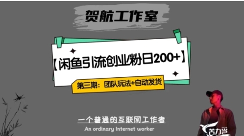 暴力引流，无脑搬运，闲鱼创业粉引流一天200+，更新全自动发货的团队闭环模式【揭秘】-十一网创