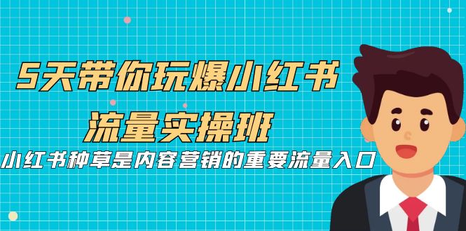 5天带你玩爆小红书流量实操班，小红书种草是内容营销的重要流量入口-十一网创