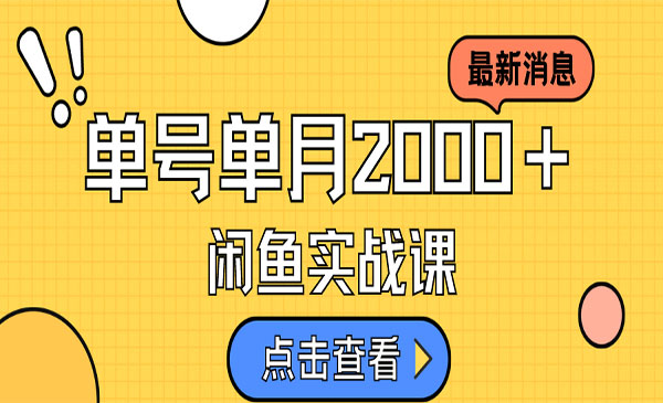 《咸鱼虚拟资料新模式》月入2w＋，可批量复制，单号一天50-60没问题 多号多撸-十一网创