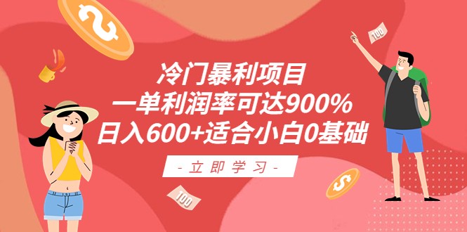 冷门暴利项目，一单利润率可达900%，日入600+适合小白0基础-十一网创