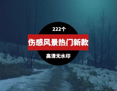 新款热门伤感孤独意境风景素材-十一网创