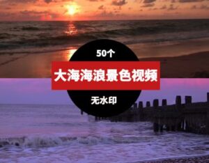 大海海浪沙滩风景视频素材-十一网创