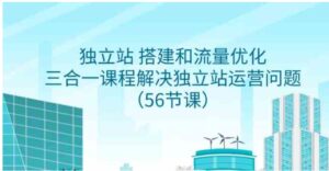 （9156期）独立站搭建和流量优化，三合一课程解决独立站运营问题（56节课）-十一网创