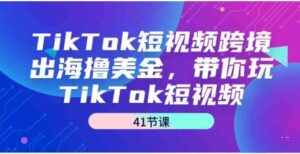 （9155期）TikTok短视频跨境出海撸美金，带你玩TikTok短视频（41节课）-十一网创