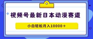 （9176期）视频号日本动漫蓝海赛道，100%原创，小白轻松月入10000＋-十一网创