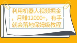 （9346期）利用机器人视频掘金月赚12000+，有手就会落地保姆级教程-十一网创