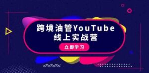 （9389期）跨境油管YouTube线上营：大量实战一步步教你从理论到实操到赚钱（45节）-十一网创