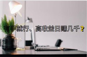 聊聊那些宣称低门槛有手就行、日入几千的互联网项目-十一网创