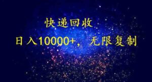 （9464期）完美落地，暴利快递回收项目。每天收入10000+，可无限放大-十一网创